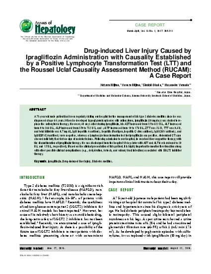 PDF-309SGLT2 inhibitor and liver injury