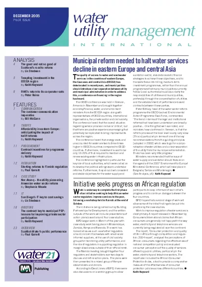 waterINTERNATIONALANALYSISScotlands road to reformRWEs return to its c