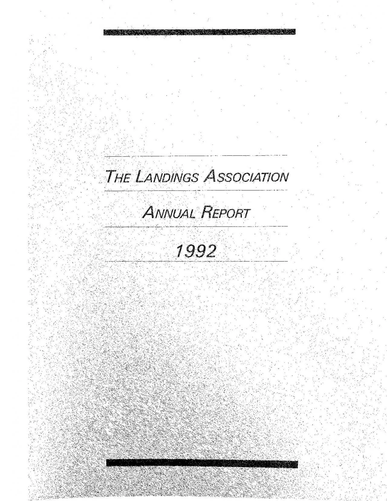 PDF-The Landings Association 1992 Annual Report