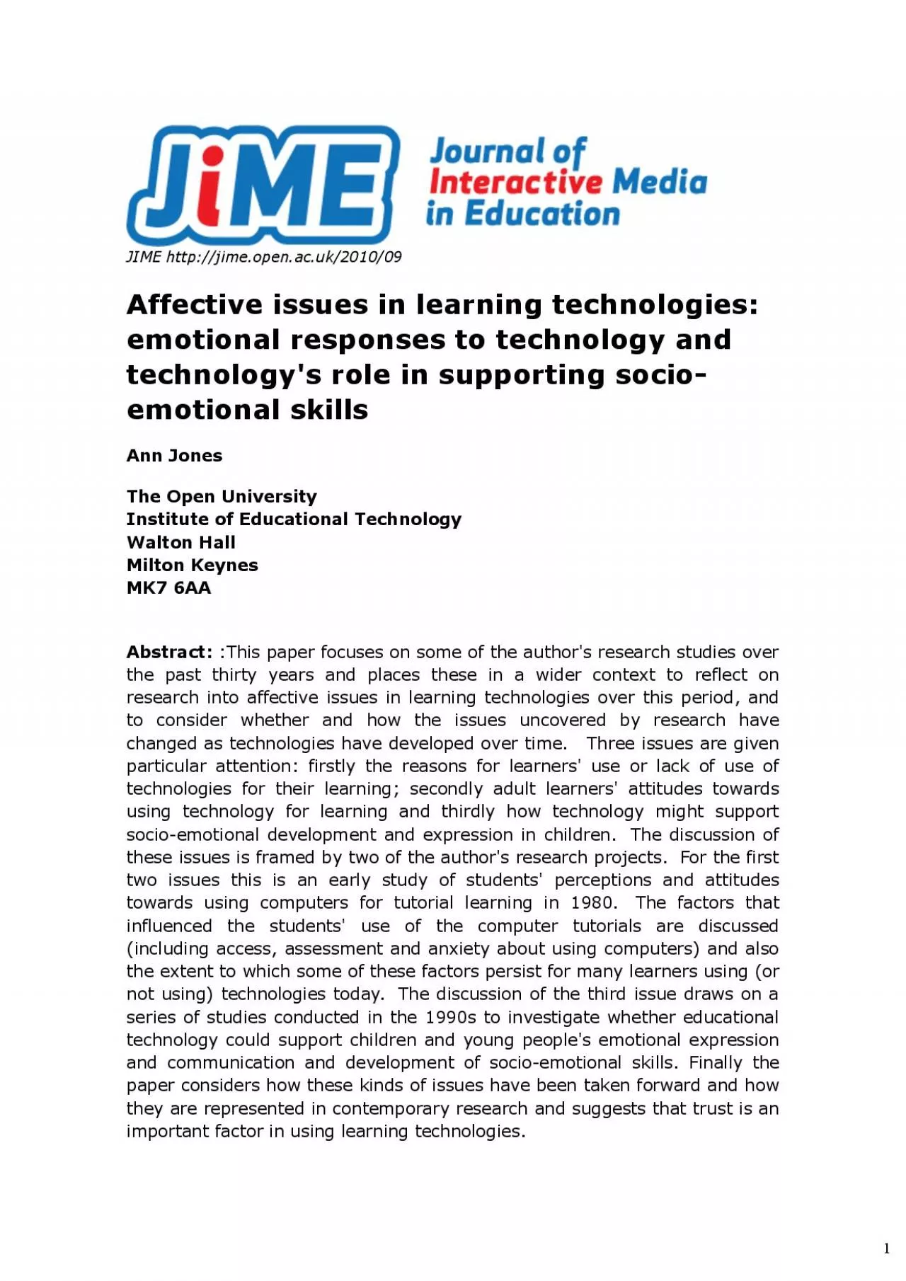 PDF-to consider whether and how the issues uncovered by research havechang