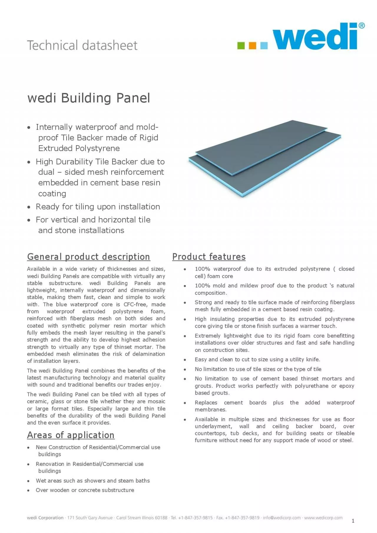 PDF-wedi Building Panel