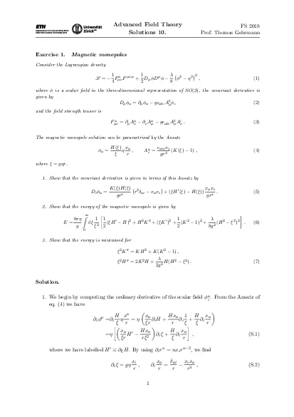 AdvancedFieldTheorySolutions10FS2018ProfThomasGehrmann