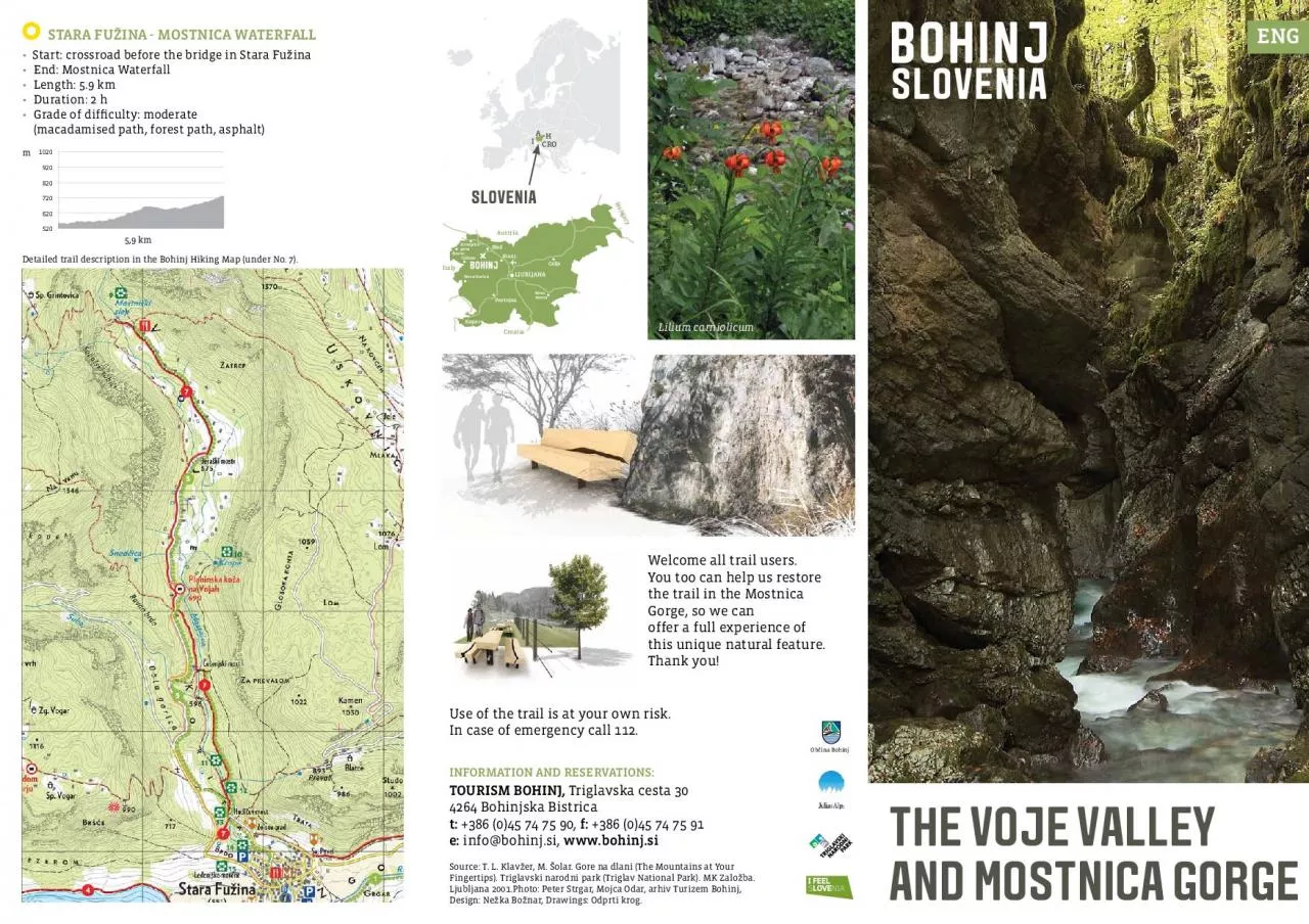 PDF-THE VOJE VALLEY INFORMATON AND RESERVATONS31TOJ Triglavska cesta 30www