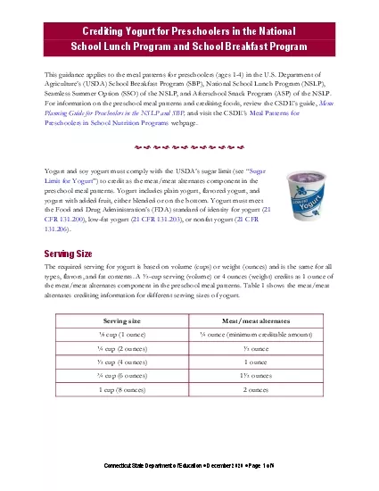 PDF-Crediting Yogurt for Preschoolers