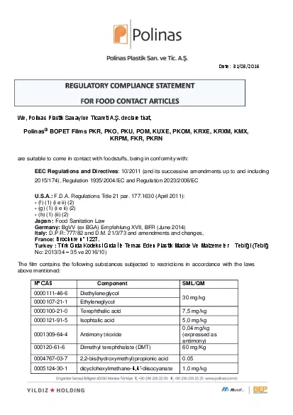 PDF-We Polinas Plastik Sanayi ve Ticareti A declare that