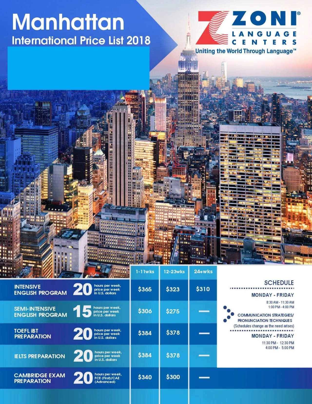 PDF-ManhattanInternational Price List 2018