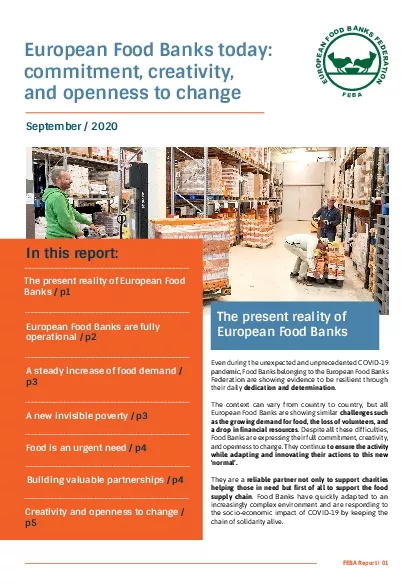 European Food Banks are fully