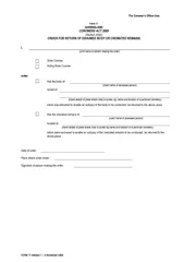 For Coroners Office Use Form  QUEENSLAND CORONERS ACT