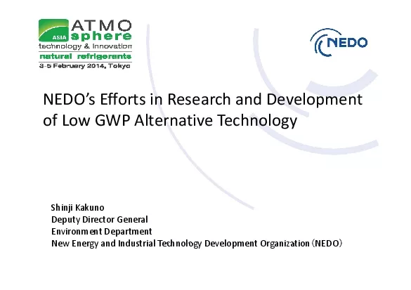 NEDOs Efforts in Research and Development