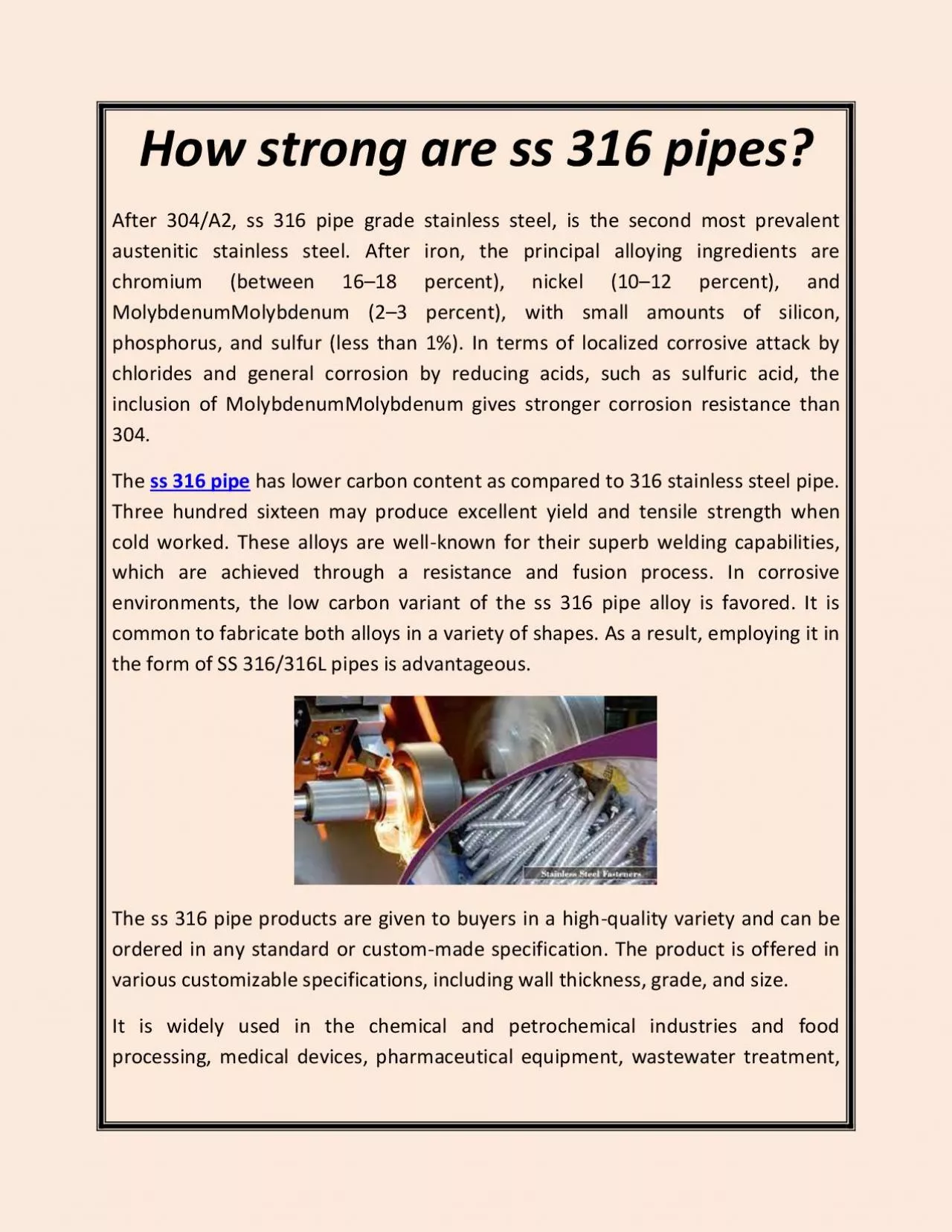 PDF-How strong are ss 316 pipes?