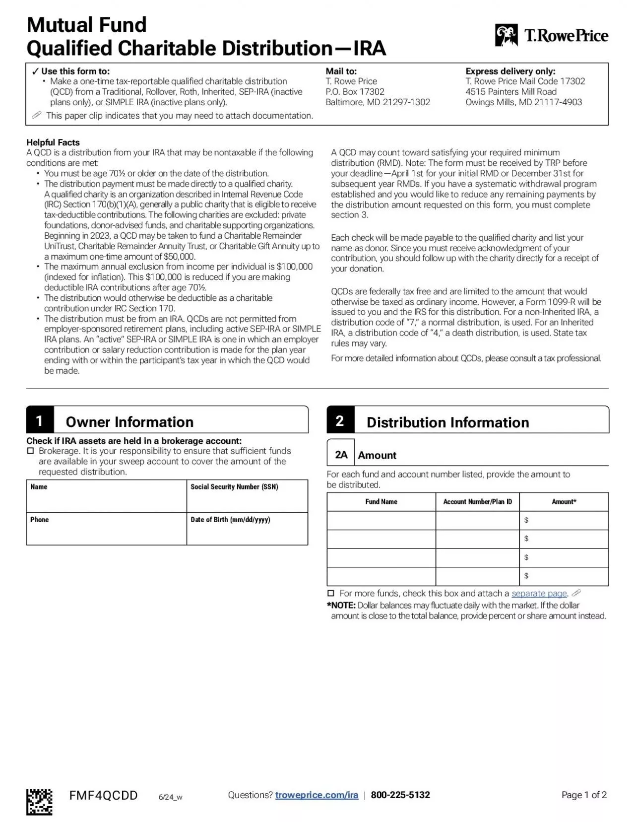 PDF-Mutual Fund Qualified Charitable Distribution