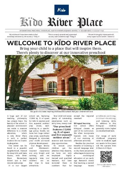 WELCOME TO KDO RIVER PLACE