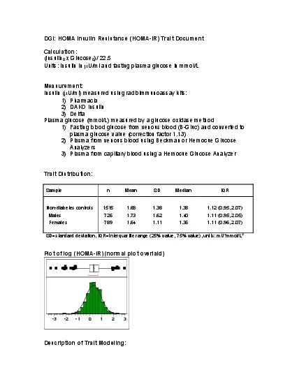 Calculation   Insulin0 x Glucose0 225 Units insulin in Uml and fasti