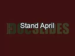 Stand April