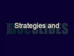 Strategies and