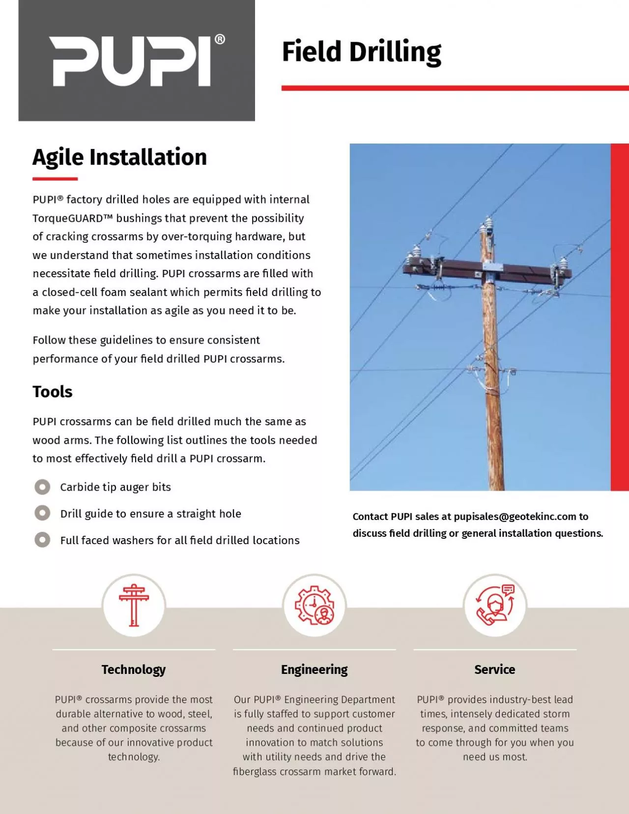 PDF-Agile InstallationPUPI factory drilled holes are equipped with interna