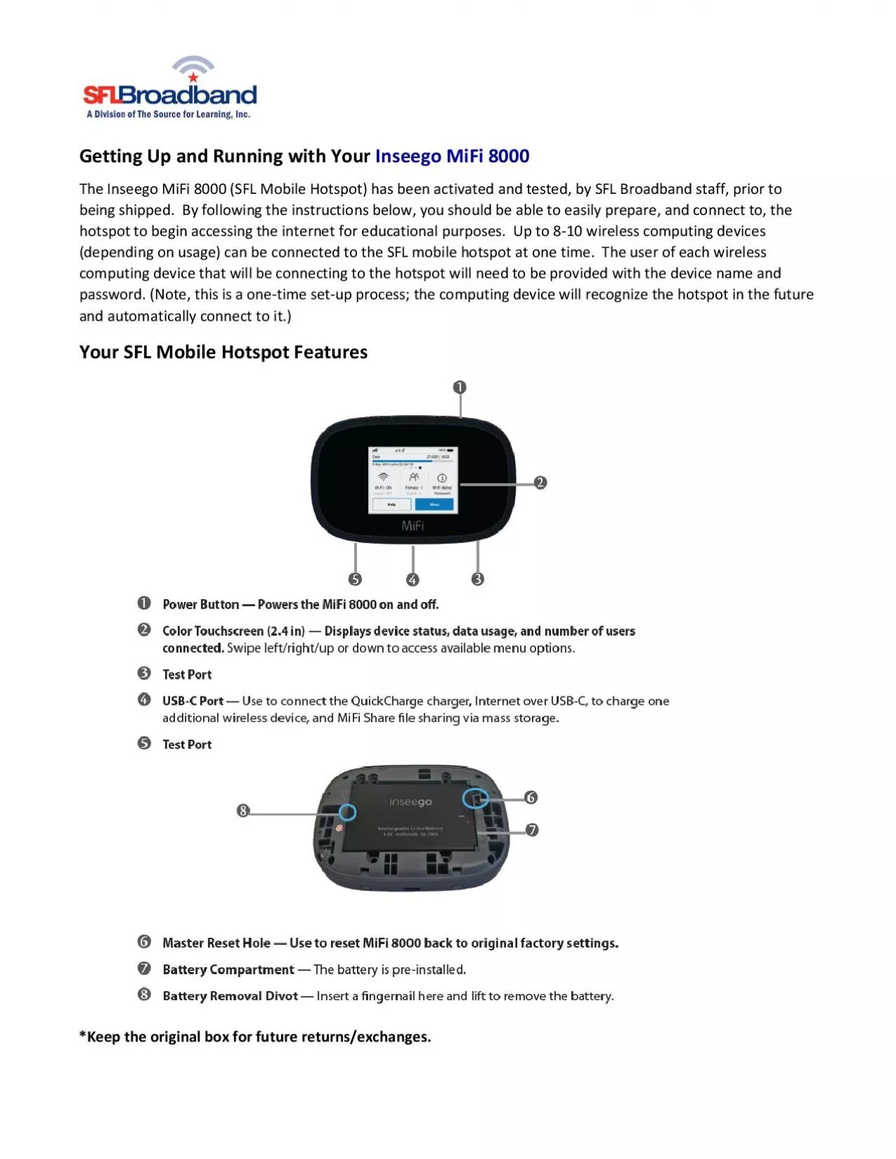 PDF-Getting Up and Running with YourInseego MiFi 8000The Inseego MiFi 8000