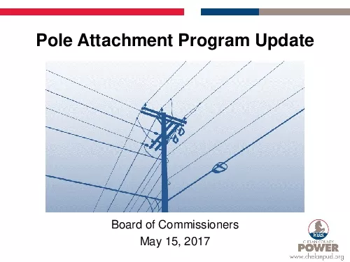 Pole Attachment Program UpdateBoard of CommissionersMay 15 2017