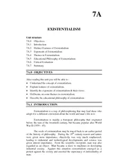 A EXISTENTIALISM Unit structure A
