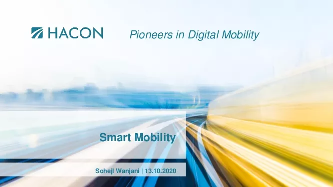 Pioneers in Digital Mobility