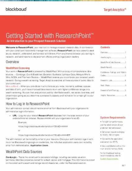 Welcome to ResearchPoint