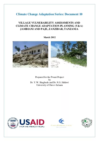 Climate Change Adaptation Series Document 10VILLAGE VULNERABILITY ASSE