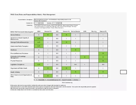 PPT RASI Chart Roles And Responsibilities Matrix Risk Management 