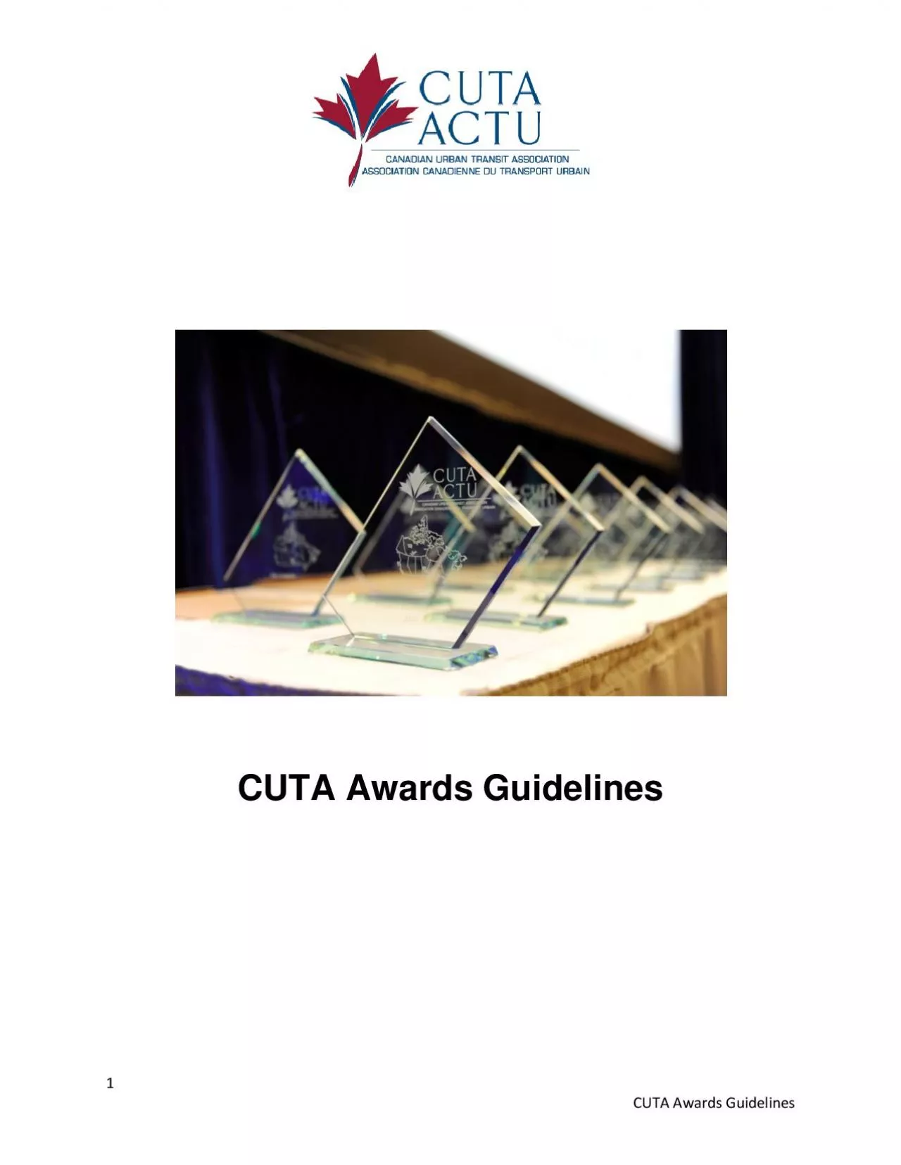 PDF-1 CUTA Awards Guidelines