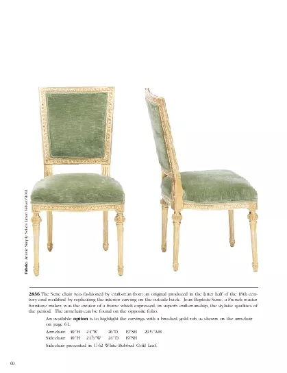 PDF-The Sene chair was fashioned by craftsman from an original produced in