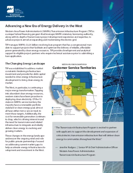 PDF-Advancing a New Era of Energy Delivery in the WestWestern Area Power A