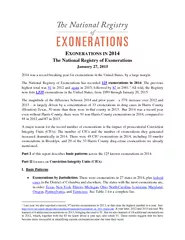 XONERATIONS IN  The National Registry of Exonerations