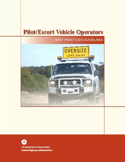 PilotEscort Vehicle Operators
