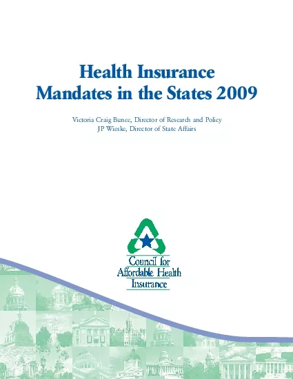 A StatebyState Breakdown of  Health Insurance Mandates and Their Cos