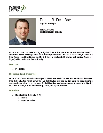 Daniel R Delli Bovi