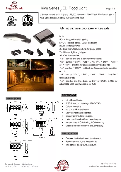 Kivo Series LED Flood Light