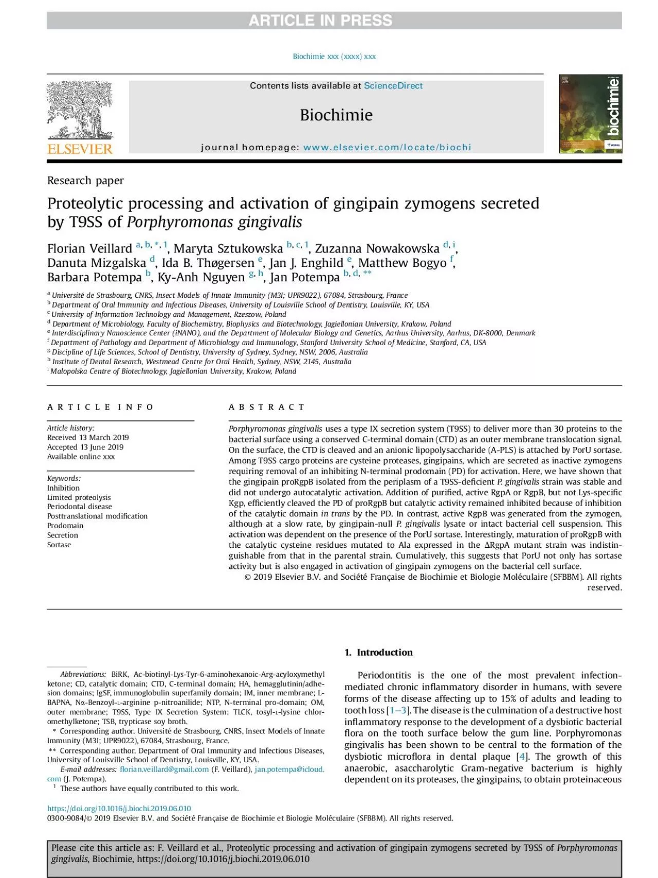 PDF-ResearchpaperProteolyticprocessingandactivationofgingipainzymogenssecr