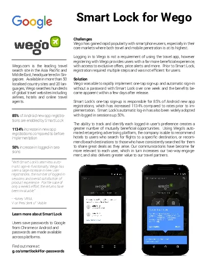 Wego has gained rapid popularity with smartphone users especially in t