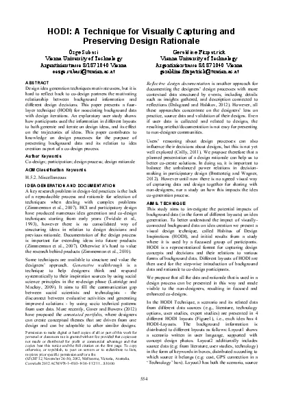 from different data sources eg literature technology options user stud