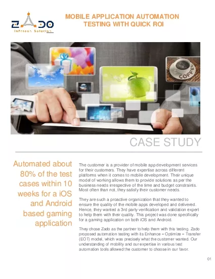 MOBILE APPLICATION AUTOMATION