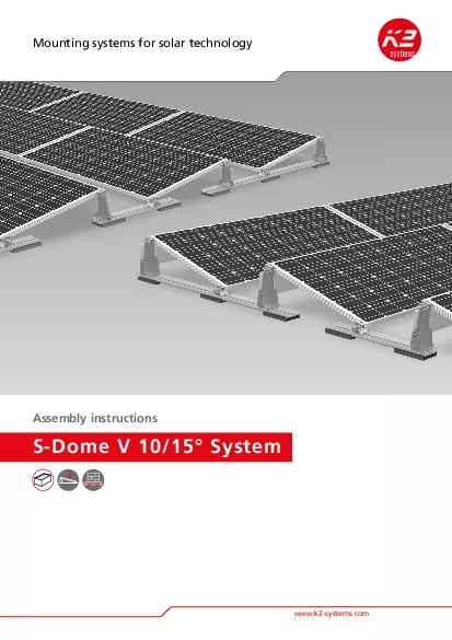 Assembly instructions SDome V 1015 System