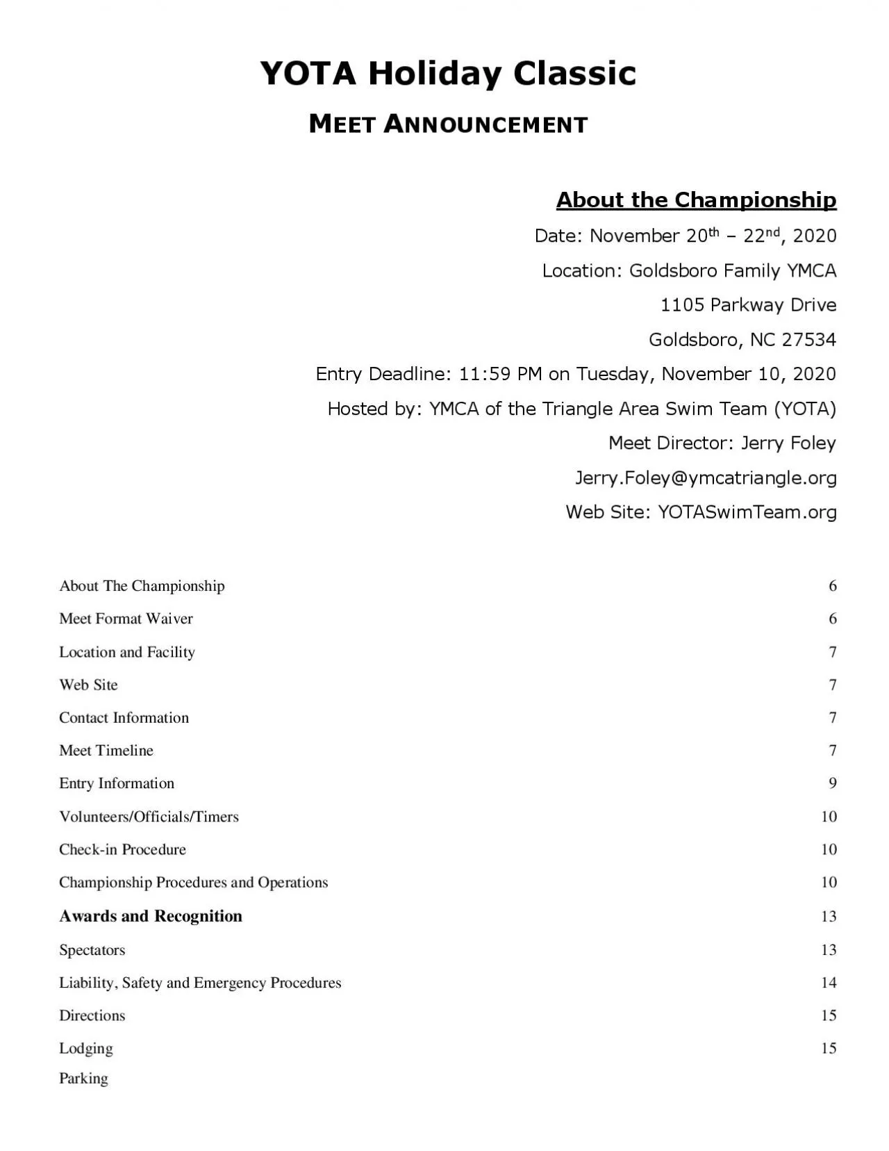 PDF-YOTA Holiday Classic