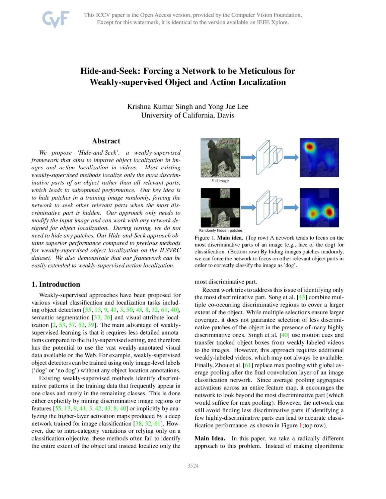 PDF-HideandSeekForcingaNetworktobeMeticulousforWeaklysupervisedObjectan