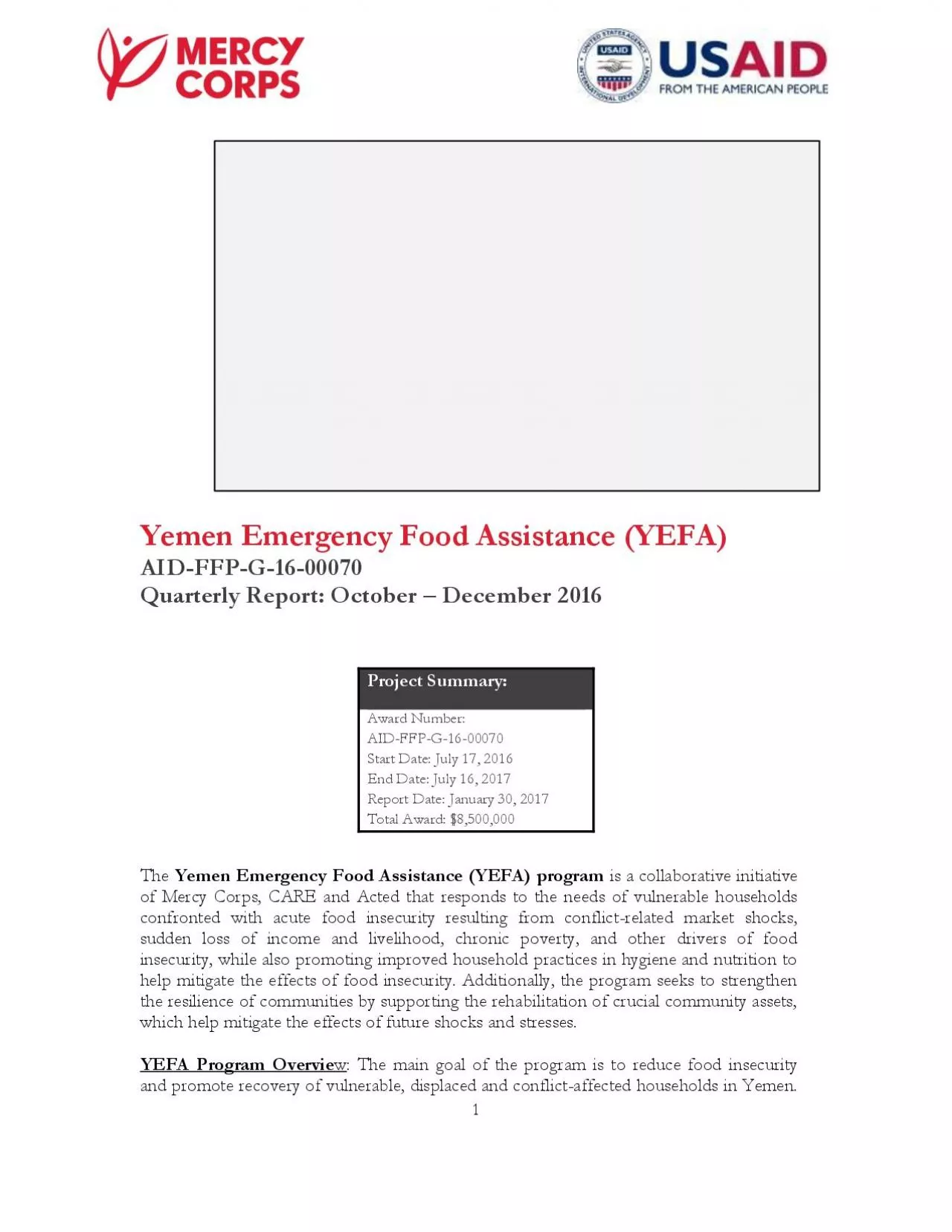 PDF-Yemen Emergency Food Assistance YEFA