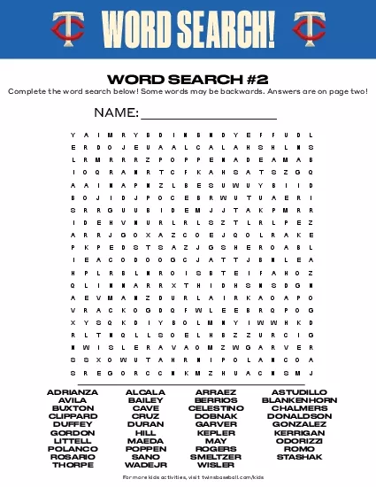 WORD SEARCH