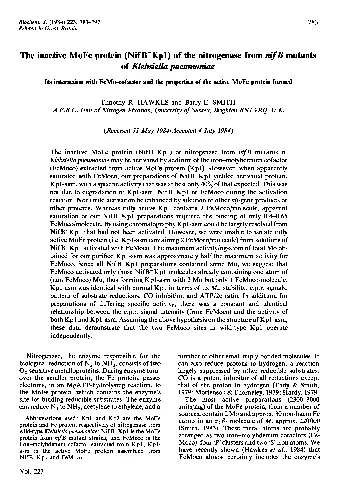 BiochemJ1984223783792PrintedinGreatBritain783TheinactiveMoFeproteinNi