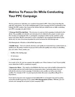 Metrics To Focus On While Conducting Your PPC Campaign
