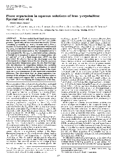 ProcNatlAcadSciUSAVol93pp377382January1996BiophysicsPhaseseparationin