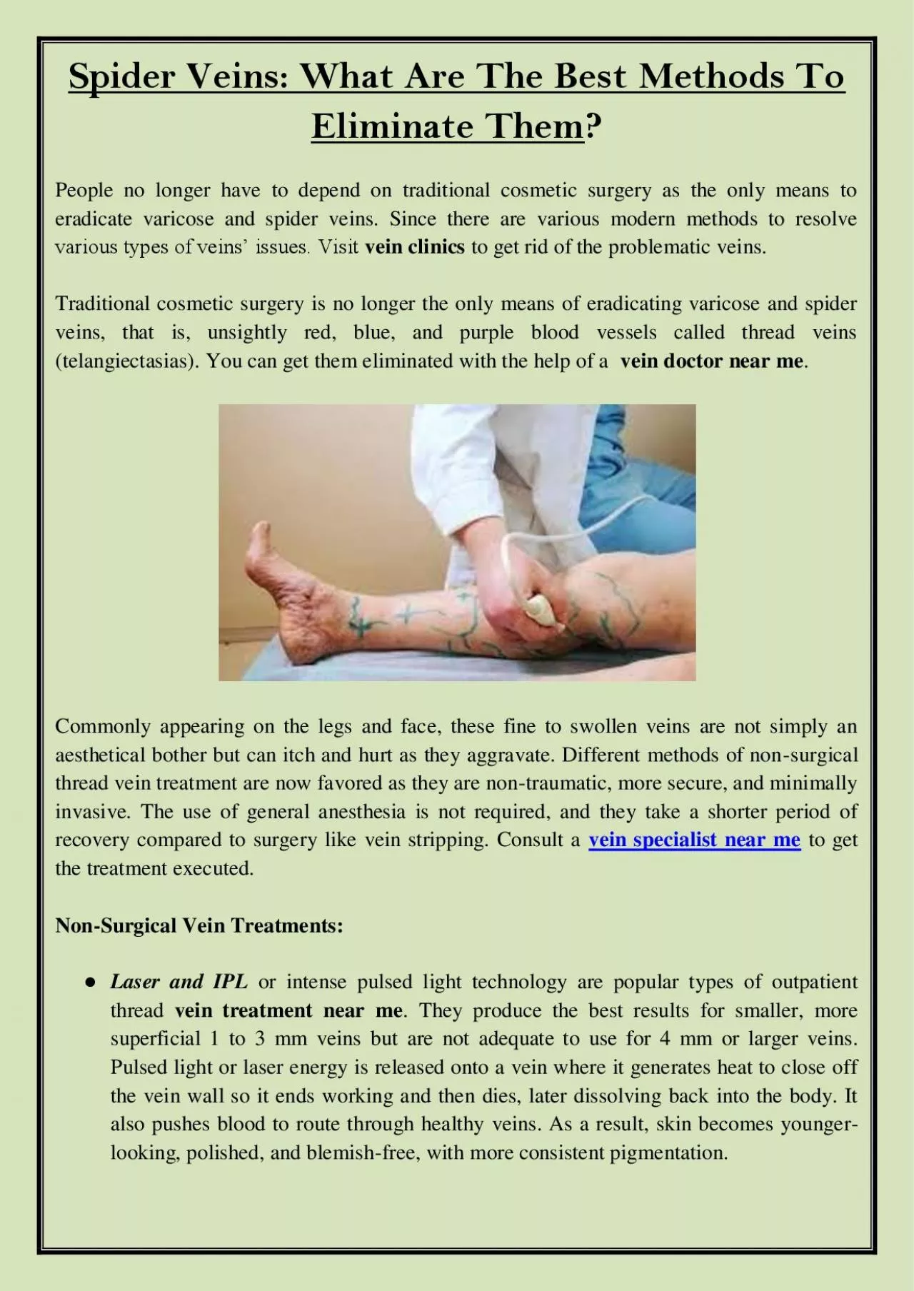 PDF-Spider Veins: What Are The Best Methods To Eliminate Them?