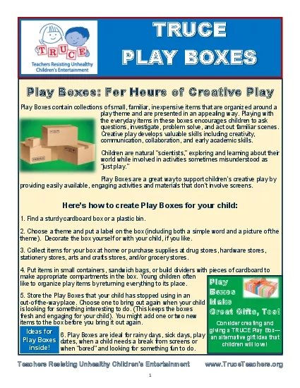 PLAY BOXES