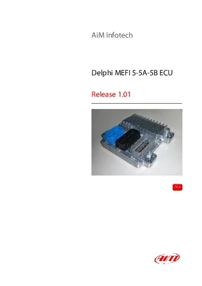 AiM Infotech Delphi MEFI 55A5B ECU Release 101